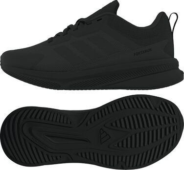 Дитячі кросівки Adidas Fortarun 4.0 для дівчаток та хлопчиків, розмір 38 2/3 EU, чорний колір