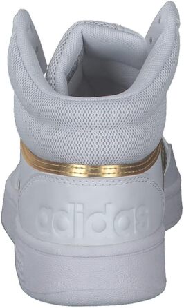 Кросівки Adidas Hoops 3.0 Mid Lifestyle - жіночі, класичні, білі, сірі, розмір 36 2/3 EU