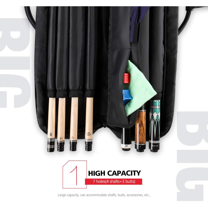 Чохол для бильярдної кия KONLLEN Oxford Cloth 2x4, сірий - сумка для кия