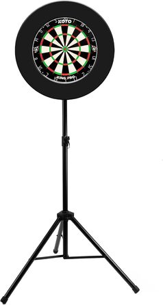 Професійна стійка для дартсу KOTO Heavy Duty, регульована висота 120-190 см, ширина 90 см, 4 кг, складана, для сисалевих і електронних мішеней
