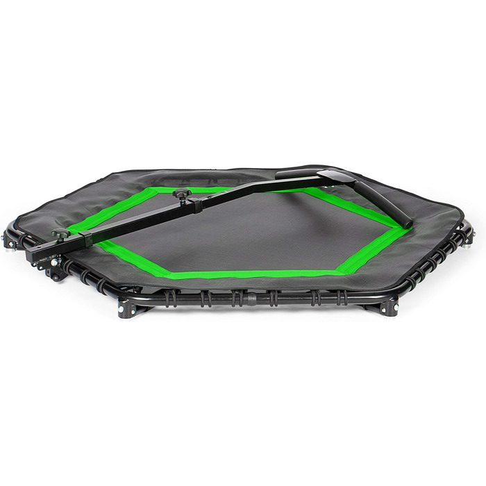 Фітнес батут SportPlus для дорослих, зелений, 111x124x90-115 см