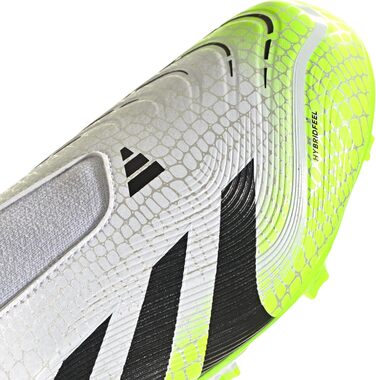 Дитячі футбольні бутси adidas Predator League Laceless для твердого поля, розмір 35.5 EU, кольори: Cloud White, Core Black, Lucid Lemon