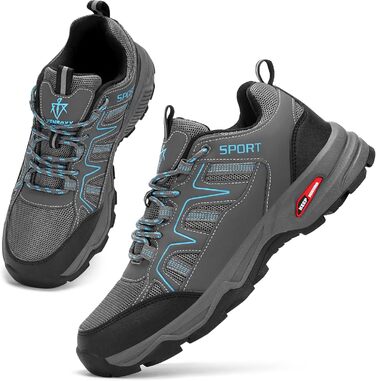 Черевики для хайкінгу чоловічі, дихаючі, трекінгові, легкі та з антиковзаючою підошвою, для трейлраннінгу та активного відпочинку на природі, блакитні, 47 EU