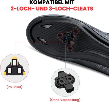 Велосипедні черевики для чоловіків та жінок, сумісні з SPD-SL педалями, встановлення SPD/Look KEO, розмір 38 EU, сірі