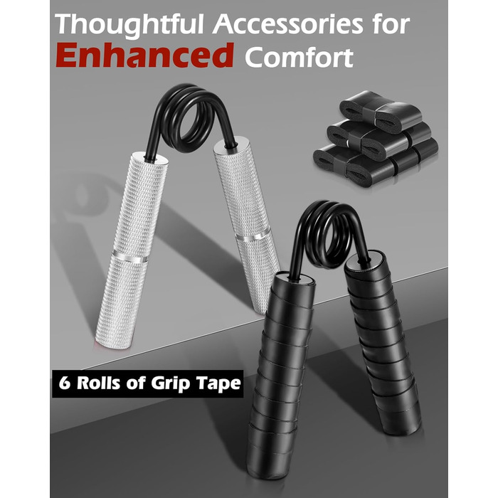 Набір для тренування сили рук Handtrainer - 6 штук (23-91 кг) для розвитку м'язів та реабілітації