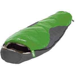 Спальний мішок Mumien Comfort Space зелено-сірий 230x85x70 см до -23°C