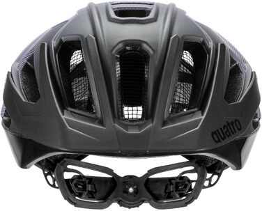 Велосипедний шолом uvex Quatro cc для MTB, жіночий і чоловічий, регульований козирок, фіолетово-чорний матовий, розмір 52-57 см