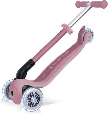Дитячий самокат GLOBBER JUNIOR Foldable Fantasy Lights, 3-колісний, з LED-підсвіткою, для дітей від 2 років, регульована ручка, складаний, до 50 кг