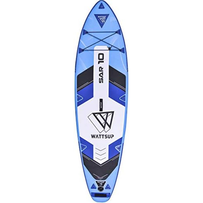 Надувна SUP-дошка Wattsup SAR 10 Combo 305x81x15 см з каяк-сидінням і подвійним веслом, комплект для сапбордингу