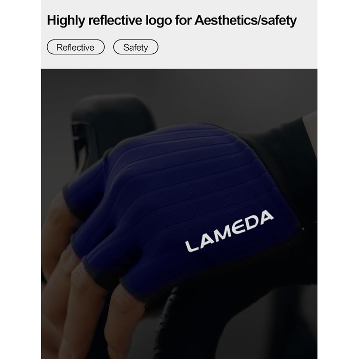 Велосипедні рукавички Ameda: тонкі літні, дихаючі, з нековзким покриттям для шосейних та гірських велосипедів. Для чоловіків та жінок, зелені (M, Синій)