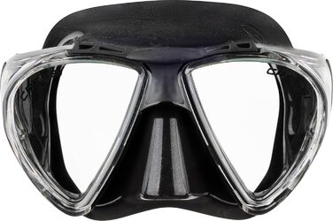 Комплект Cressi Penta & Alpha: маска для снорклінгу та дайвінгу + трубка Alpha, унісекс, чорний