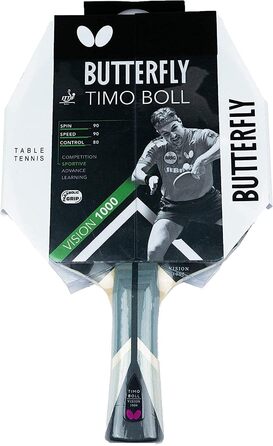 Настільний тенісний ракетка Butterfly Timo Boll Vision 1000, ITTF, Pan Asia, для професіоналів, з футляром
