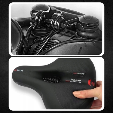 Велосипедне сідло Edibazzar: комфортне пінопластове з вентиляцією, 200 мм