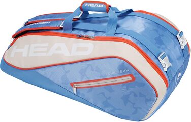 Тенісна сумка HEAD Tour Team 9R Supercombi, світло-блакитна/пісочна, універсальний розмір