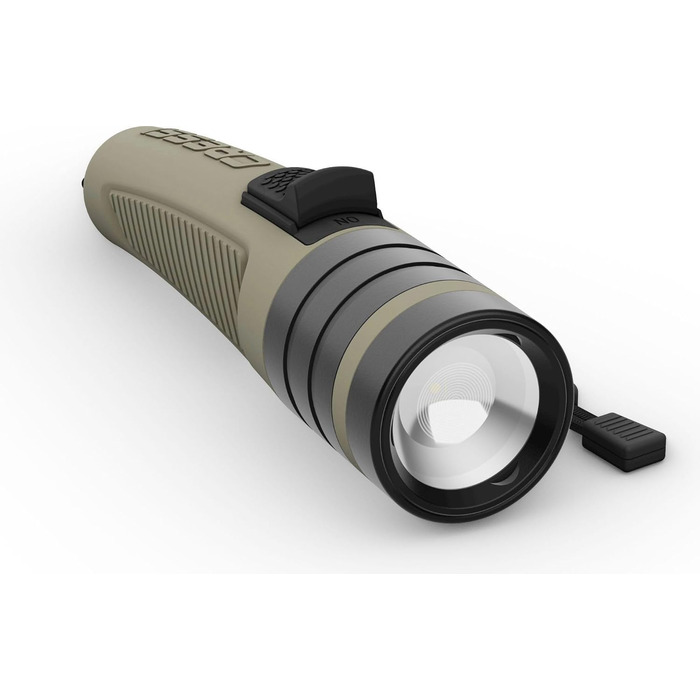 Ліхтар Cressi Hunt Torch 1600 Black - LED ліхтар для дайвінгу, риболовлі та пошуку під водою, 1600 люмен, водонепроникний IPX8, 100 м, унісекс