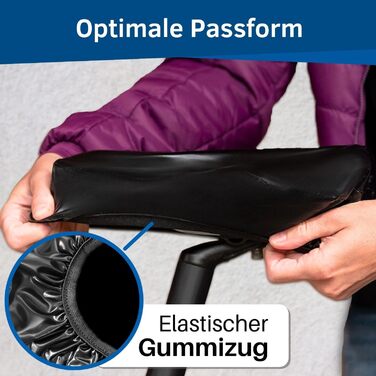 Покриття на сидіння велосипедне Hilo Sports, 2 шт., чорне, водонепроникне, міцне, з сумкою для зберігання