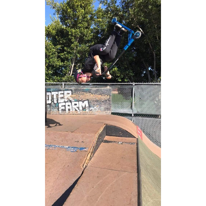 SOKE Stunt Scooter PRO: трюковий самокат для дорослих та дітей, ABEC 9 підшипники, чорно-червоний, вантажопідйомність 100 кг