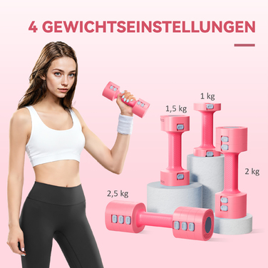 Набір гантелей з регульованою вагою, квадратна форма, універсальний, металевий сердечник, червоний