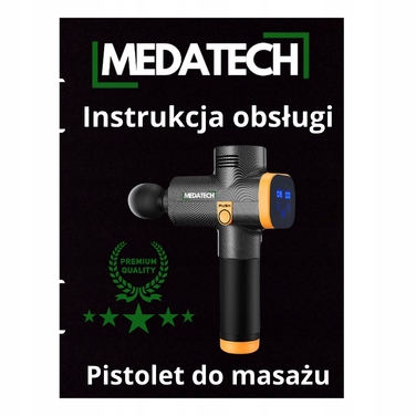 Перкусійний масажер для тіла, спини та стоп A2 PRO — набір з 6 насадок