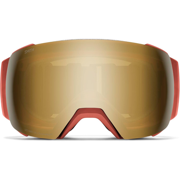 Лижна маска Smith Optics I/O MAG XL Terra ChromaPop Sun Black Gold Mirror, унісекс, дзеркальна, для зимових видів спорту