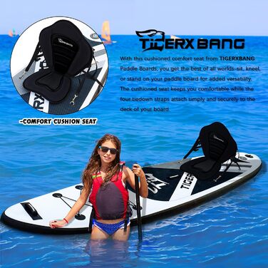 Надувна SUP-дошка Tigerxbang з повним комплектом весла та аксесуарів для сапсерфінгу