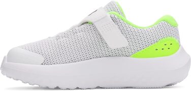 Дитячі кросівки Under Armour Binf Surge 4 AC для бігу (16.0 см, білий, гіпер-зелений, чорний)