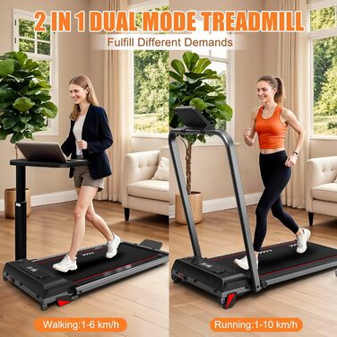 Бігова доріжка CharonFit для дому Walking Pad, 2,25 к.с., до 100 кг, нахил 4%, швидкість 1-10 км/год