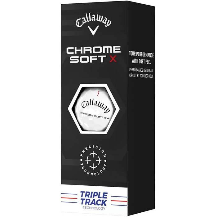 Гольф м'ячі Callaway Chrome Soft X 2022, преміум якість