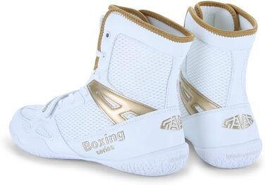 Боксерські кросівки для чоловіків. Зручні, дихаючі кросівки для боксу, єдиноборств, фітнесу та бодібілдингу. Білий, сірий колір. Розмір 41 EU.