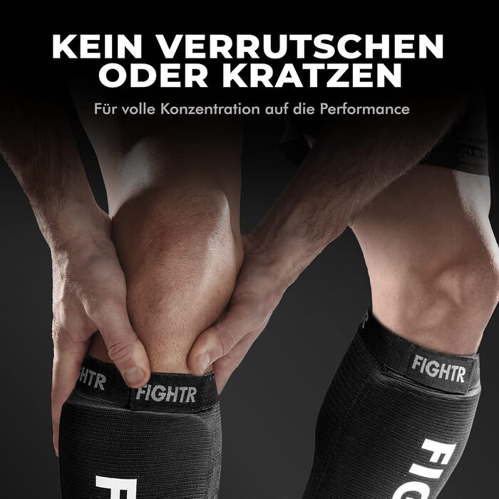 Захисні щитки FIGHTR® для гомілки з ідеальною посадкою та м'якою підкладкою для кікбоксингу, MMA, муай-тай та інших єдиноборств
