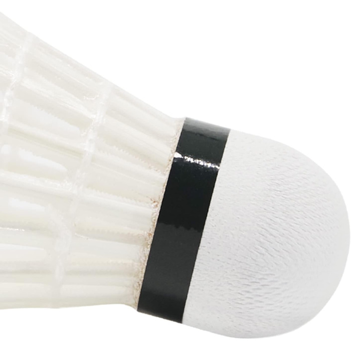 Набір для бадмінтону: 12 професійних м'ячів з гусячого пір'я, міцні, для гри та тренувань