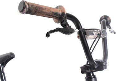 BMX велосипед KHE Black Jack 20 дюймів, алюмінієвий, чорний, з ротором Affix, вага 10,2 кг