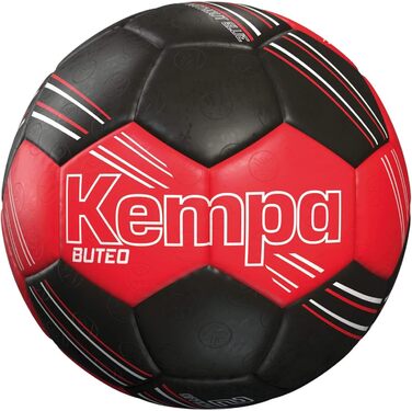 Футбольний м'яч Kempa Buteo 2, червоно-чорний