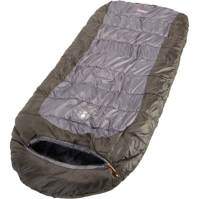 Сплячий мішок Coleman Big Basin -9°C: великий, для дорослих, з регульованою капюшоном та підкладкою з флісу