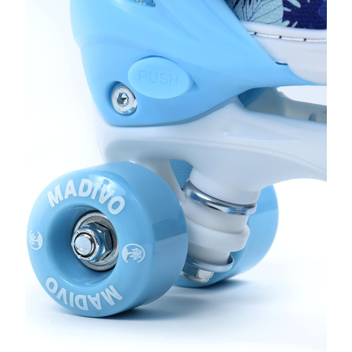 Роликові ковзани MADIVO Love Kinder для дівчаток, регульовані, 30-33, блакитні