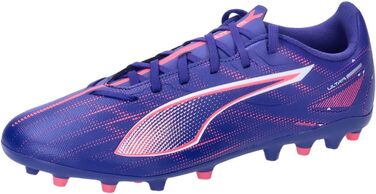 Кросівки футбольні PUMA Ultra 5 Play Mg для гри на твердих поверхнях, 43 EU, Lapis Lazuli/Puma White/Sunset Glow