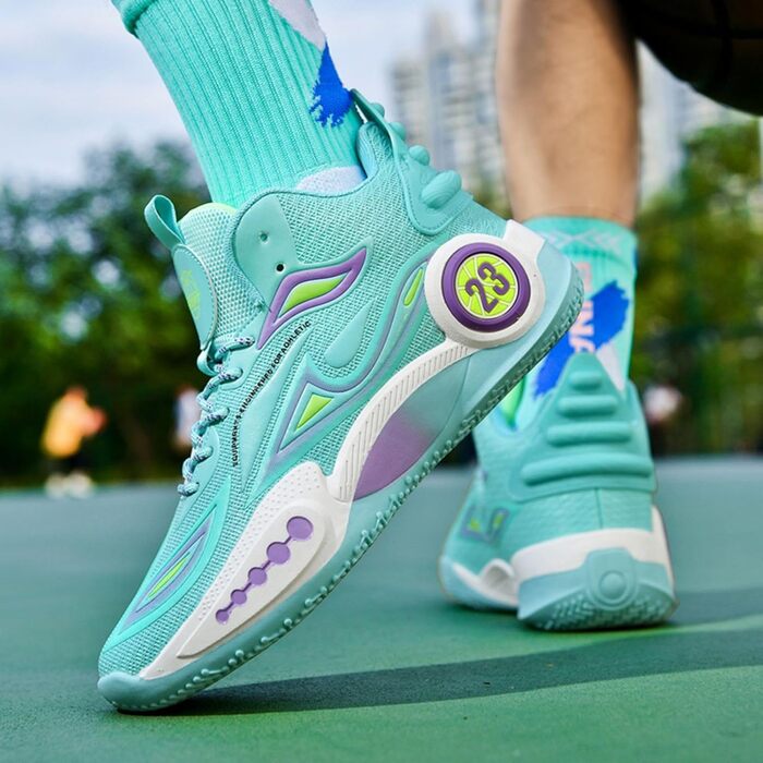 Баскетбольні кросівки High Top з антиковзким покриттям, легкі та зручні, білі (41 EU, вузька колодка)