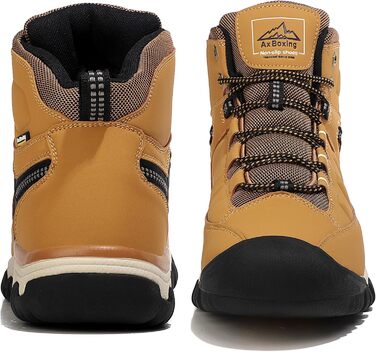 Чоловічі зимові черевики AX BOXING: утеплені зимові чоботи, теплі туристичні черевики для активного відпочинку, зимові боти, трекінгові черевики, розмір 41-46 EU, яскраво-жовтий колір, 42 EU