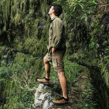 Черевики для трекінгу чоловічі FitVille, широкі, підошва не слизька, зручні, дихаючі, для походів у гори, легкі, кросівки 43 EU, теплі, бежево-пісочні