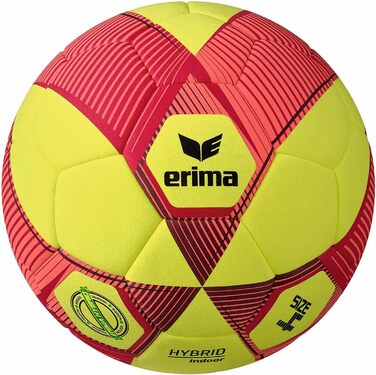 Футбольний м'яч Erima HYBRID Indoor жовто-червоний, розмір 4, для залу