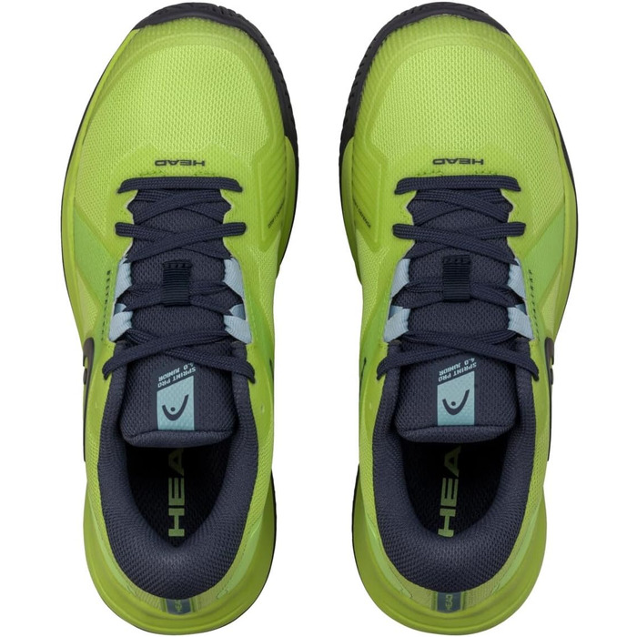 Тенісні кросівки HEAD Sprint Pro 4.0 Junior, 38 EU, кольори: лайм та темно-синій