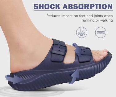 Жіночі сандалії KuaiLu для відновлення, спортивні слайдери з підтримкою склепіння стопи, ортопедичні, проти плоскостопості, для літа, синій, 41 EU