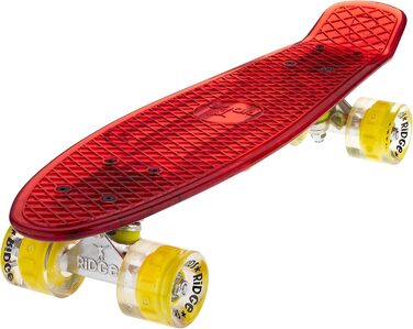 Скейтборд Ridge Blaze Mini Cruiser 55/56 см червоний/жовтий