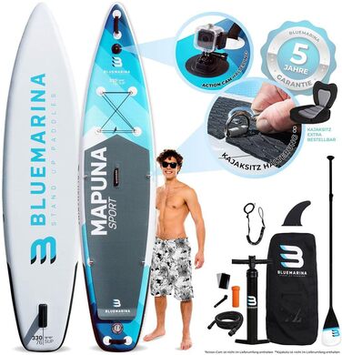 Надувна дошка для SUP Bluemarina Mapuna, 330x76x15 см, до 200 кг, комплект для сапсерфінгу, гарантія 5 років