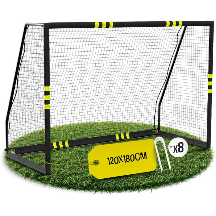 Ворота для футболу Friedo для дітей 120x180/160x240/200x300 см, CE-сертифіковані, нержавіючі, для саду, стійкі, преміум-якість, міцна сітка