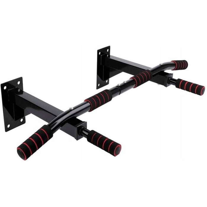 Климмер на стіну ASATO® 4-в-1 – до 200 кг, турнік з дип-станцією, сталь, 95 см, для дому