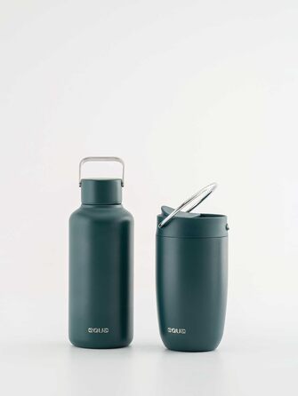 Пляшка для води EQUA Timeless, нержавіюча сталь, 600 мл, BPA-free, герметична, багаторазова, стиль Royal