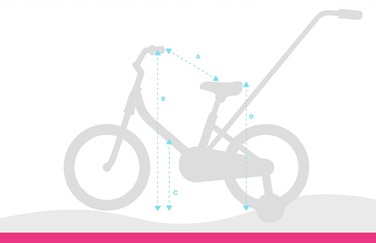 Дитячий велосипед Tabou, 16 дюймів, багатоколірний