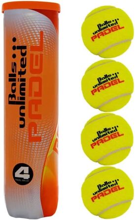 М'ячі для падел-тенісу Balls Unlimited - 4 шт. з Playnes Filz