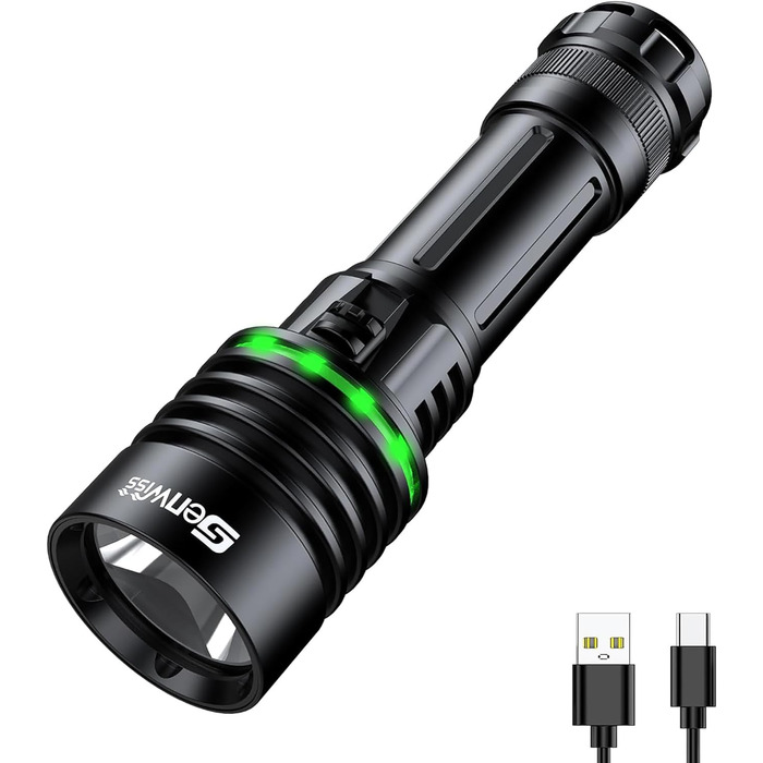 Ліхтар під водою Genwiss 2000 Люмен, IPX8, акумуляторний, для дайвінгу та снорклінгу